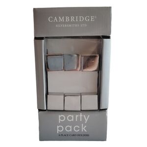 M01 * Cambridge Silver Place Card Holders NIP